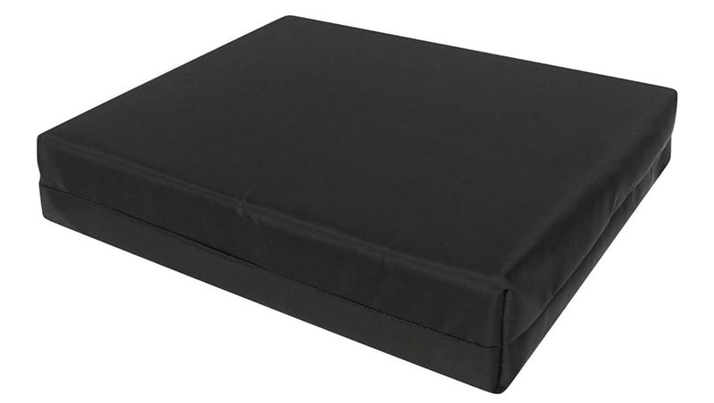 Firm Pressure Relief Memory Foam Seat Pad & Wheelchair Cushion with Waterproof Cover - Comfortable, Supportive, and Durable - Ideal for Pain Relief and Comfort (Black, 16'' x 16'' x 4'')